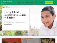 Tablet Screenshot of healthyschoolscampaign.org